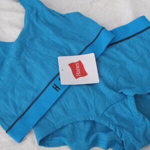 NWT - Hanes Bralette and Boyshorts Set